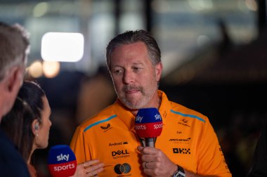Abu Dabi GP F1 2024, 7 Aralık 2024, Yas Marina, Abu Dabi - McLaren Formula 1 Zak Brown sürücüsü