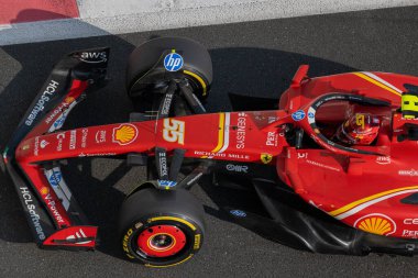 Abu Dabi GP F1 2024, 7 Aralık 2024, Yas Marina, Abu Dabi - Ferrari Formula 1 Carlos Sainz sürücüsü