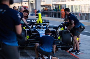 Abu Dabi GP F1 2024 10 Aralık 2024 tarihinde Yas Marina, Abu Dabi 'de - Formula 1 Carlos Sainz Williams sürücüsü