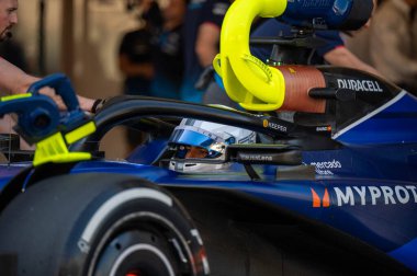 Abu Dabi GP F1 2024 10 Aralık 2024 tarihinde Yas Marina, Abu Dabi 'de - Formula 1 Carlos Sainz Williams sürücüsü