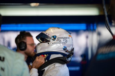 Abu Dabi GP F1 2024 10 Aralık 2024 tarihinde Yas Marina, Abu Dabi 'de - Formula 1 Carlos Sainz Williams sürücüsü