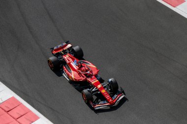 Abu Dabi GP GP GP F1 2024 'ü 10 Aralık 2024' te Yas Marina, Abu Dabi 'de test edin - Ferrari için Formula 1 Charles Leclerc sürücüsü