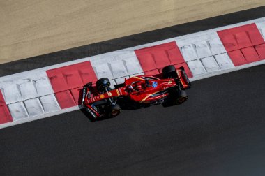 Abu Dabi GP GP GP F1 2024 'ü 10 Aralık 2024' te Yas Marina, Abu Dabi 'de test edin - Ferrari için Formula 1 Charles Leclerc sürücüsü