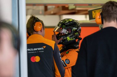 Bahreyn GP GP F1 2025, 27 Şubat 2025, Sakhir, Bahreyn - McLaren Formula 1 Norris sürücüsü