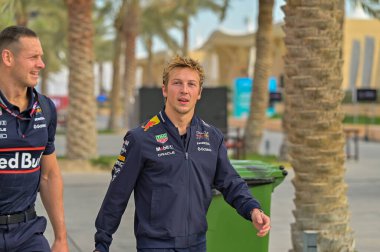 Bahreyn GP GP F1 2025, 27 Şubat 2025, Sakhir, Bahreyn - Formula 1 Yarışçı Bulls sürücüsü Liam Lawson