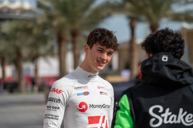 Bahreyn GP GP F1 2025, 27 Şubat 2025, Sakhir, Bahreyn - Haas için Formula 1 Oliver Bearman sürücüsü