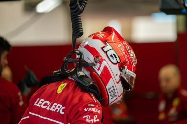 Bahreyn GP GP F1 2025, 27 Şubat 2025, Sakhir, Bahreyn - Ferrari Formula 1 Charles Leclerc sürücüsü