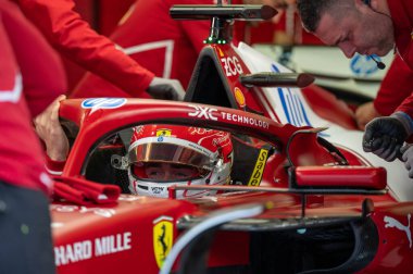 Bahreyn GP GP F1 2025, 27 Şubat 2025, Sakhir, Bahreyn - Ferrari Formula 1 Charles Leclerc sürücüsü