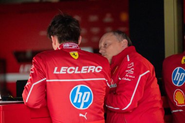 Bahreyn GP GP F1 2025, 27 Şubat 2025, Sakhir, Bahreyn - Ferrari Formula 1 Charles Leclerc sürücüsü