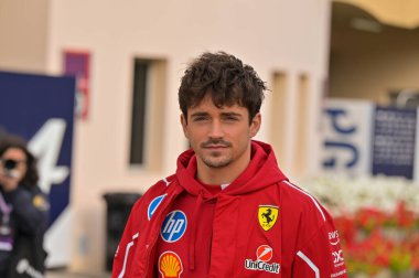 Bahreyn GP GP F1 2025, 27 Şubat 2025, Sakhir, Bahreyn - Ferrari Formula 1 Charles Leclerc sürücüsü
