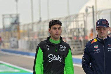 Bahreyn GP GP F1 2025, 27 Şubat 2025, Sakhir, Bahreyn - Sauber Formula 1 Gabriel Bortoleto sürücüsü
