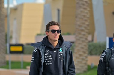 Bahreyn GP GP F1 2025, 27 Şubat 2025, Sakhir, Bahreyn - Mercedes sürücüsü George Russell