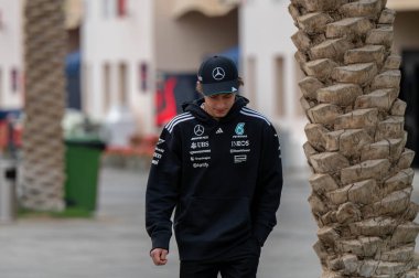 Bahreyn GP GP F1 2025, 27 Şubat 2025, Sakhir, Bahreyn - Mercedes için Formula 1 Kimi Antonelli sürücüsü