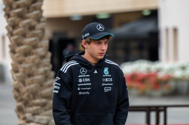 Bahreyn GP GP F1 2025, 27 Şubat 2025, Sakhir, Bahreyn - Mercedes için Formula 1 Kimi Antonelli sürücüsü