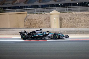 Bahreyn GP GP F1 2025, 27 Şubat 2025, Sakhir, Bahreyn - Mercedes sürücüsü George Russell