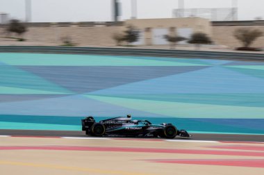 Bahreyn GP GP F1 2025, 27 Şubat 2025, Sakhir, Bahreyn - Mercedes için Formula 1 Kimi Antonelli sürücüsü