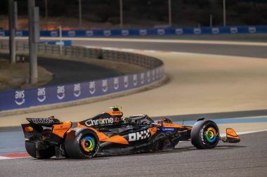Bahreyn GP GP F1 2025, 27 Şubat 2025, Sakhir, Bahreyn - McLaren Formula 1 Norris sürücüsü
