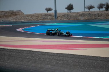 Bahreyn GP F1 2025, 28 Şubat 2025, Sakhir, Bahreyn - Aston Martin 'in Formula 1 Fernando Alonso sürücüsü