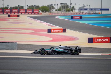 Bahreyn GP GP F1 2025, 28 Şubat 2025, Sakhir, Bahreyn - Mercedes sürücüsü George Russell