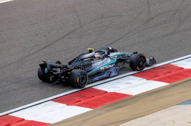 Bahreyn GP GP F1 2025, 28 Şubat 2025, Sakhir, Bahreyn - Mercedes için Formula 1 Kimi Antonelli sürücüsü