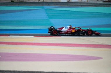 Bahreyn GP F1 2025, 28 Şubat 2025, Sakhir, Bahreyn - Ferrari Formula 1 Lewis Hamilton sürücüsü