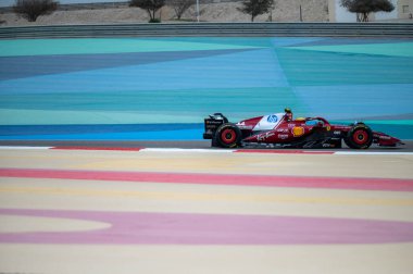 Bahreyn GP F1 2025, 28 Şubat 2025, Sakhir, Bahreyn - Ferrari Formula 1 Lewis Hamilton sürücüsü