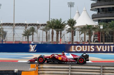 Bahreyn GP F1 2025, 28 Şubat 2025, Sakhir, Bahreyn - Ferrari Formula 1 Lewis Hamilton sürücüsü