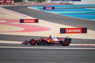 Bahreyn GP F1 2025, 28 Şubat 2025, Sakhir, Bahreyn - Ferrari Formula 1 Lewis Hamilton sürücüsü