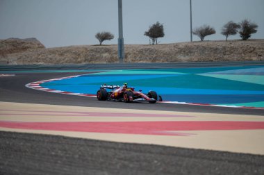 Bahreyn GP F1 2025, 28 Şubat 2025, Sakhir, Bahreyn - Ferrari Formula 1 Lewis Hamilton sürücüsü