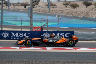 Bahreyn GP GP F1 2025, 28 Şubat 2025, Sakhir, Bahreyn - McLaren Formula 1 Oscar Piastri sürücüsü