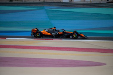Bahreyn GP GP F1 2025, 28 Şubat 2025, Sakhir, Bahreyn - McLaren Formula 1 Oscar Piastri sürücüsü