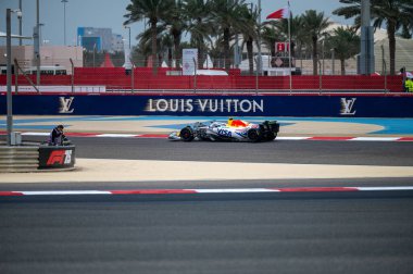 Bahreyn GP GP F1 2025, 28 Şubat 2025, Sakhir, Bahreyn - Yarış Boğaları Formula 1 Yuki Tsunoda sürücüsü