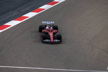 Bahreyn GP F1 2025, 28 Şubat 2025, Sakhir, Bahreyn - Ferrari Formula 1 Charles Leclerc sürücüsü