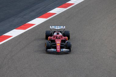 Bahreyn GP F1 2025, 28 Şubat 2025, Sakhir, Bahreyn - Ferrari Formula 1 Charles Leclerc sürücüsü