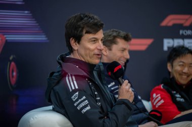 Bahrain GP F1 2025 on February 28 2025 at Sakhir, Bahrain - Formula 1 Toto Wolff Mercedes clipart