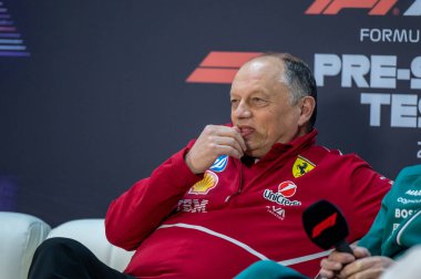 Bahreyn GP F1 2025, 28 Şubat 2025, Sakhir, Bahreyn - Formula 1 Vasseur Ferrari