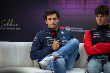 Bahreyn GP GP F1 2025, 28 Şubat 2025, Sakhir, Bahreyn - Formula 1 Carlos Sainz Williams sürücüsü