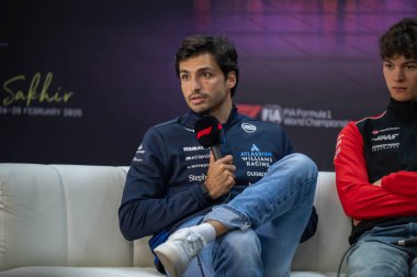 Bahreyn GP GP F1 2025, 28 Şubat 2025, Sakhir, Bahreyn - Formula 1 Carlos Sainz Williams sürücüsü