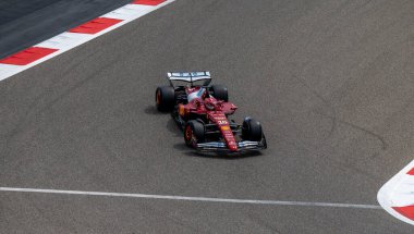 Bahreyn GP F1 2025, 28 Şubat 2025, Sakhir, Bahreyn - Ferrari Formula 1 Charles Leclerc sürücüsü