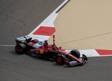 Bahreyn GP F1 2025, 28 Şubat 2025, Sakhir, Bahreyn - Ferrari Formula 1 Charles Leclerc sürücüsü