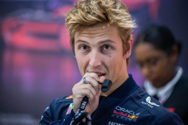 Bahreyn GP GP F1 2025, 28 Şubat 2025, Sakhir, Bahreyn - Formula 1 Red Bull sürücüsü Liam Lawson