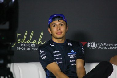 SuudiGP GP GP F1 2025, 17 Nisan 2025, Jeddah, Suudi Arabistan - Williams için Formula 1 Alexander Albon sürücüsü