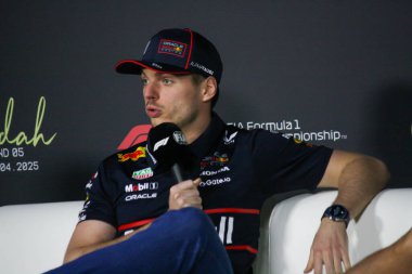 SuudiGP GP GP F1 2025, 17 Nisan 2025, Jeddah, Suudi Arabistan - Red Bull için Formula 1 Max Verstappen sürücüsü
