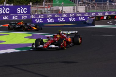 SuudiGP GP GP F1 2025, 18 Nisan 2025, Jeddah, Suudi Arabistan - Ferrari Formula 1 Lewis Hamilton sürücüsü