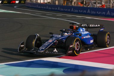 SuudiGP GP GP F1 2025, 18 Nisan 2025, Jeddah, Suudi Arabistan - Williams için Formula 1 Alexander Albon sürücüsü