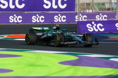 SuudiGP GP GP F1 2025, 18 Nisan 2025, Jeddah, Suudi Arabistan - Aston Martin 'in Formula 1 Fernando Alonso sürücüsü