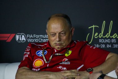 SuudiGP GP GP F1 2025, 18 Nisan 2025, Jeddah, Suudi Arabistan - Formula 1 Vasseur Ferrari