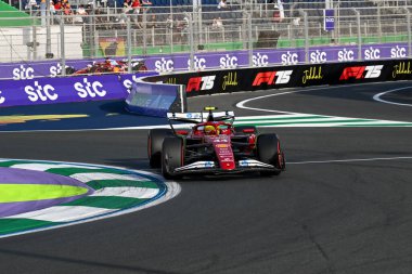 SuudiGP GP GP F1 2025 19 Nisan 2025 Jeddah, Suudi Arabistan - Ferrari Formula 1 Lewis Hamilton sürücüsü