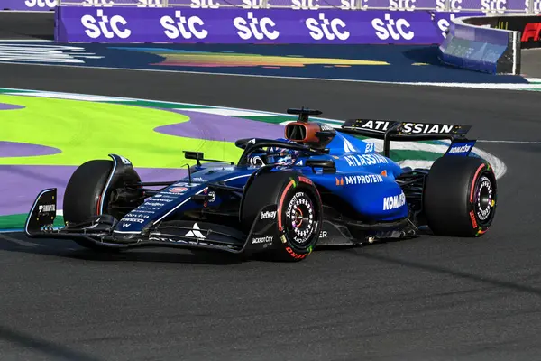 SuudiGP GP GP F1 2025 19 Nisan 2025 'te Suudi Arabistan Jeddah' da - Williams için Formula 1 Alexander Albon sürücüsü