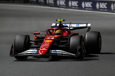 SuudiGP GP GP F1 2025 19 Nisan 2025 Jeddah, Suudi Arabistan - Ferrari Formula 1 Lewis Hamilton sürücüsü